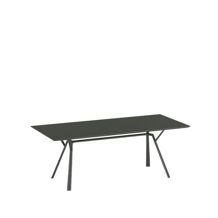 Radice Quadra Tisch - Metallic grey, 90 x 200cm - Fast