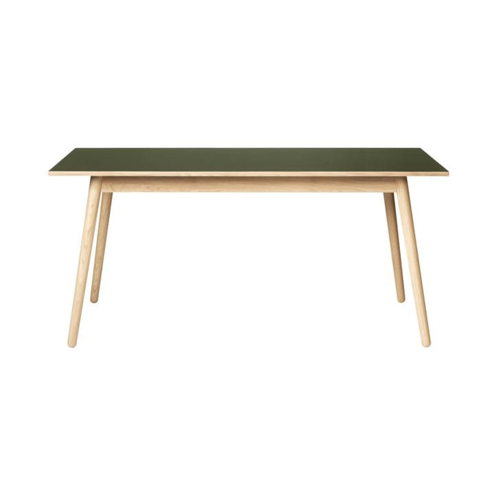 C35B Esstisch 82x160 cm - Olive green-oak nature lacquered - FDB Møbler