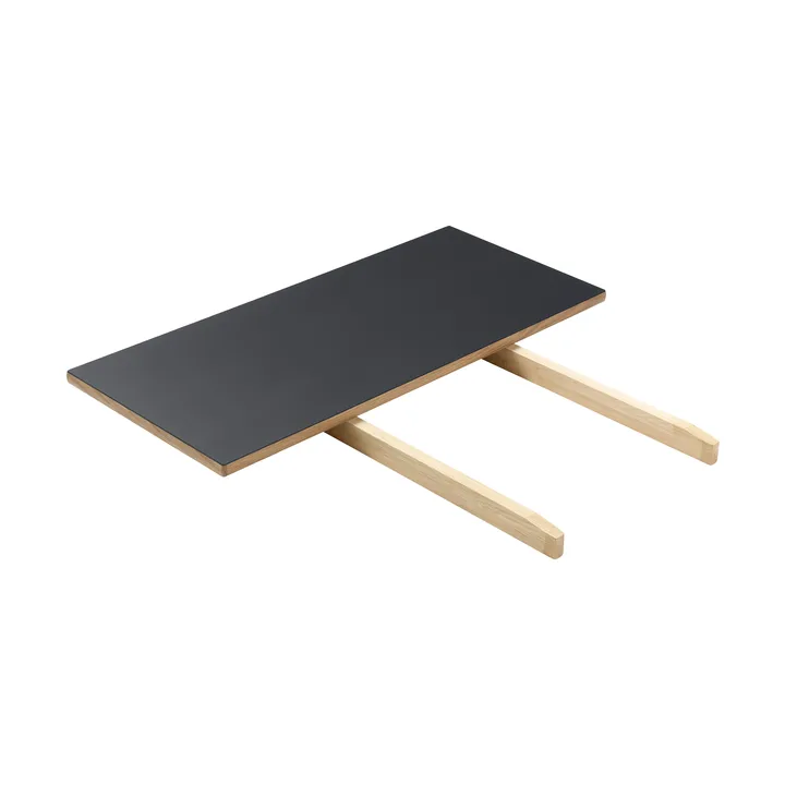 C35L Einlegeplatte 82x37 cm - Black linoleum-oak nature waterbased laquer - FDB Møbler