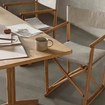 C64 Shaker Esstisch 90x180 cm - Oak nature oiled - FDB Møbler