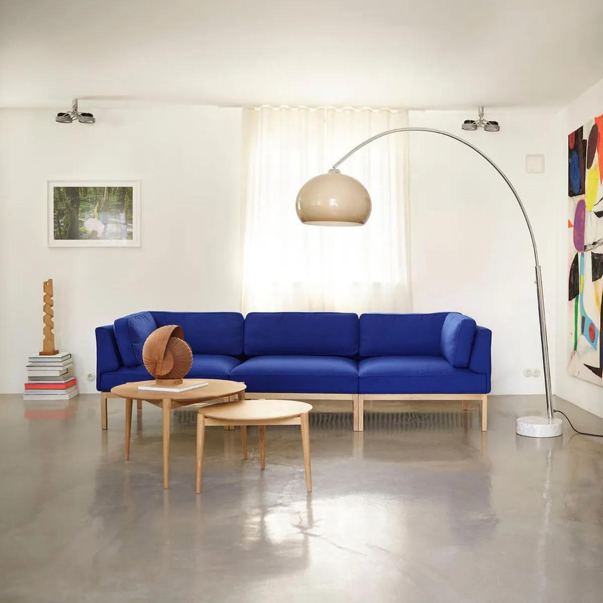 D102 Søs Couchtisch Ø55 cm, Oak solid oiled FDB Møbler