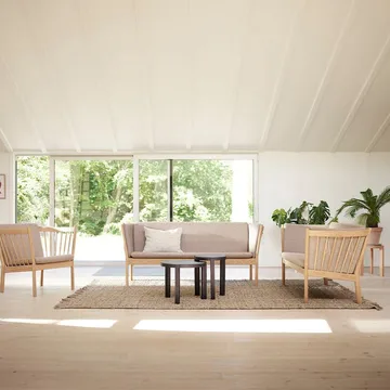 D108 Ragnesminde Couchtisch Ø48 cm - Midnight blue - FDB Møbler