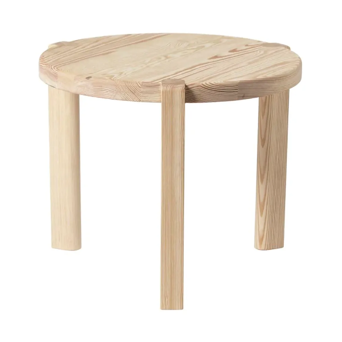 D108 Ragnesminde Couchtisch Ø48 cm, Pine untreated FDB Møbler