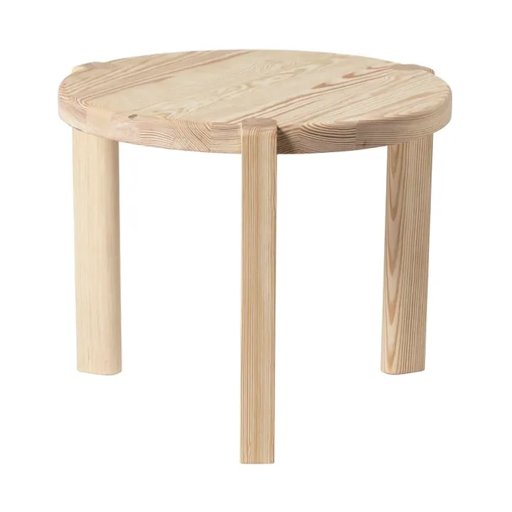 D108 Ragnesminde Couchtisch Ø48 cm - Pine untreated - FDB Møbler