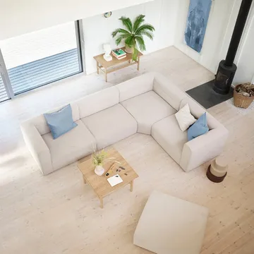 D33 Couchtisch 80x80 cm - Oak solid oiled - FDB Møbler