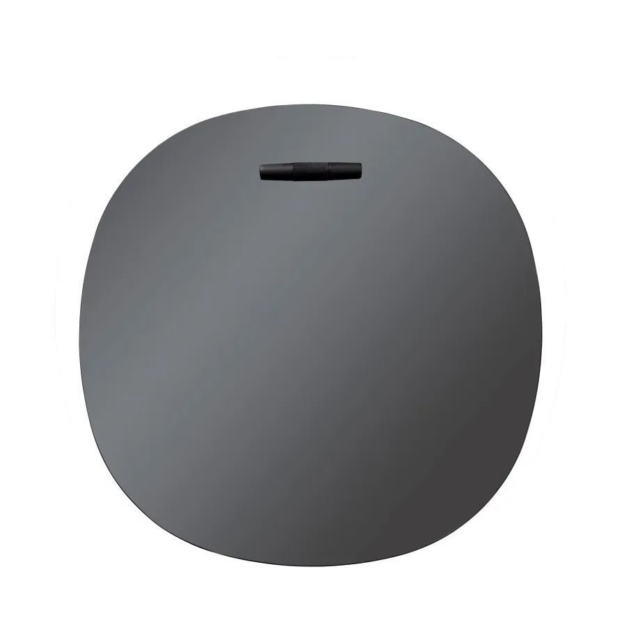 I4 Birksø Wandspiegel, Oak black painted toned Ø50 cm FDB Møbler