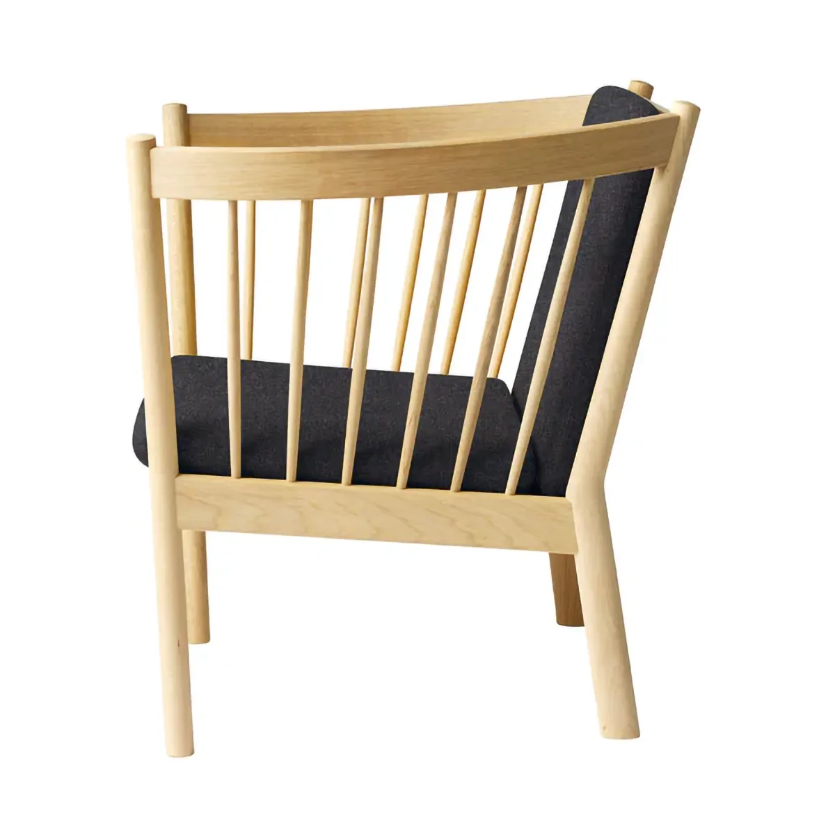 J146 Sessel, Oak lacquered-dark grey FDB Møbler