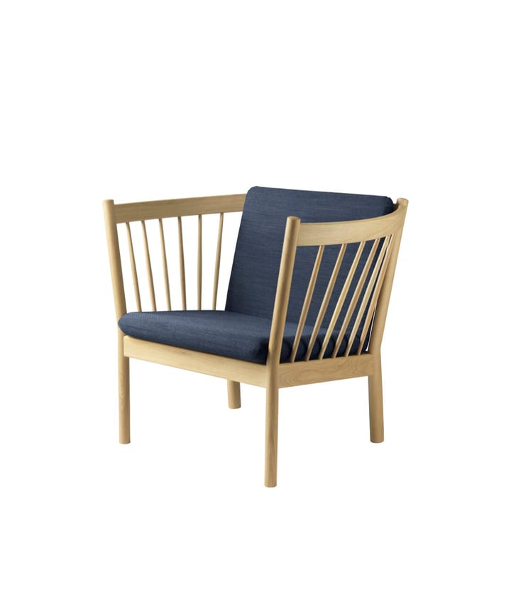 J146 Sessel, Oak nature lacquered-dark blue FDB Møbler