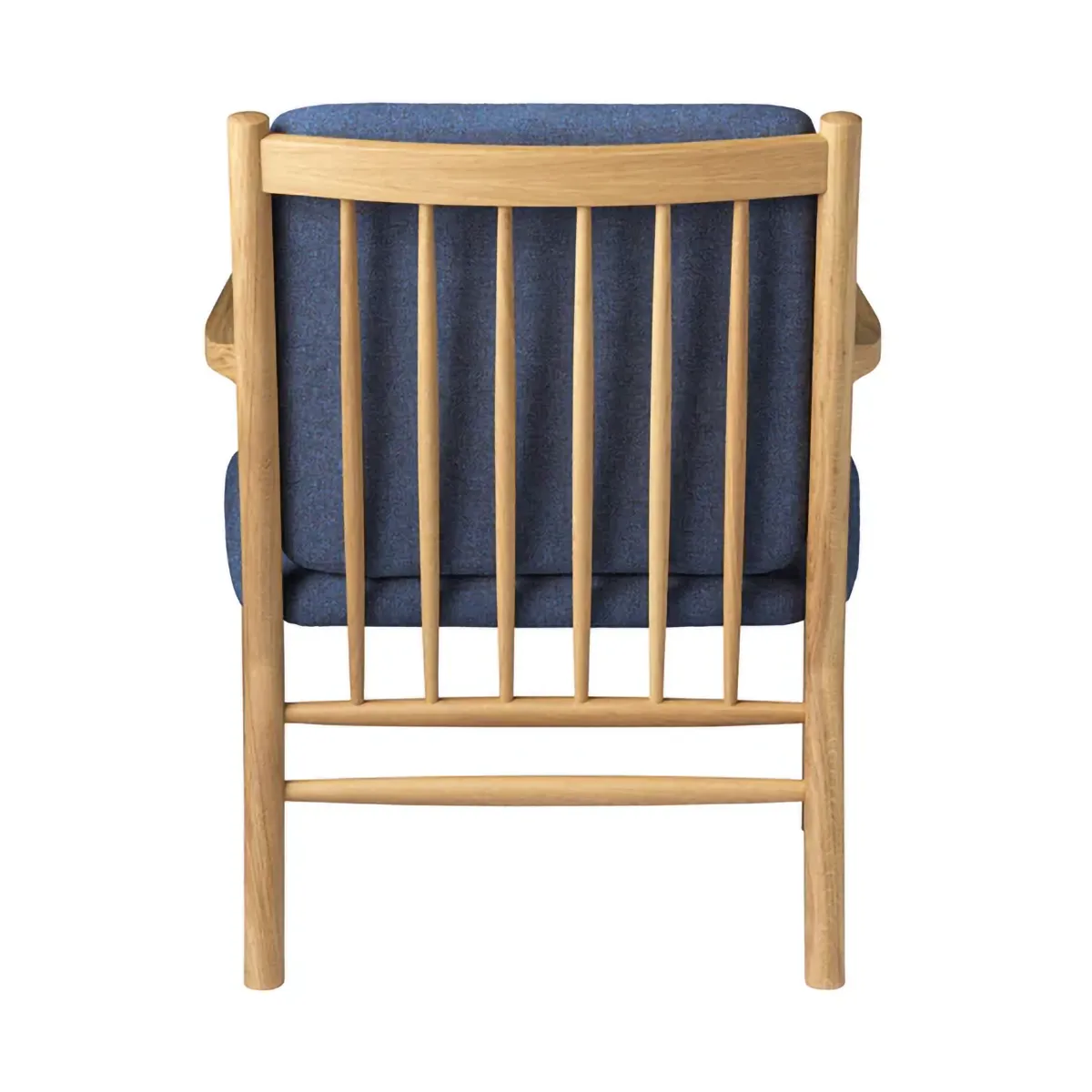 J147 Sessel, Oak lacquered-dark blue FDB Møbler