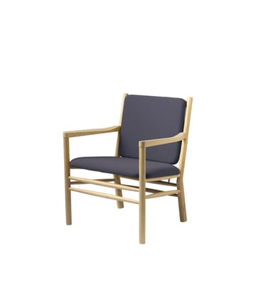 J147 Sessel - Oak nature lacquered-dark blue - FDB Møbler