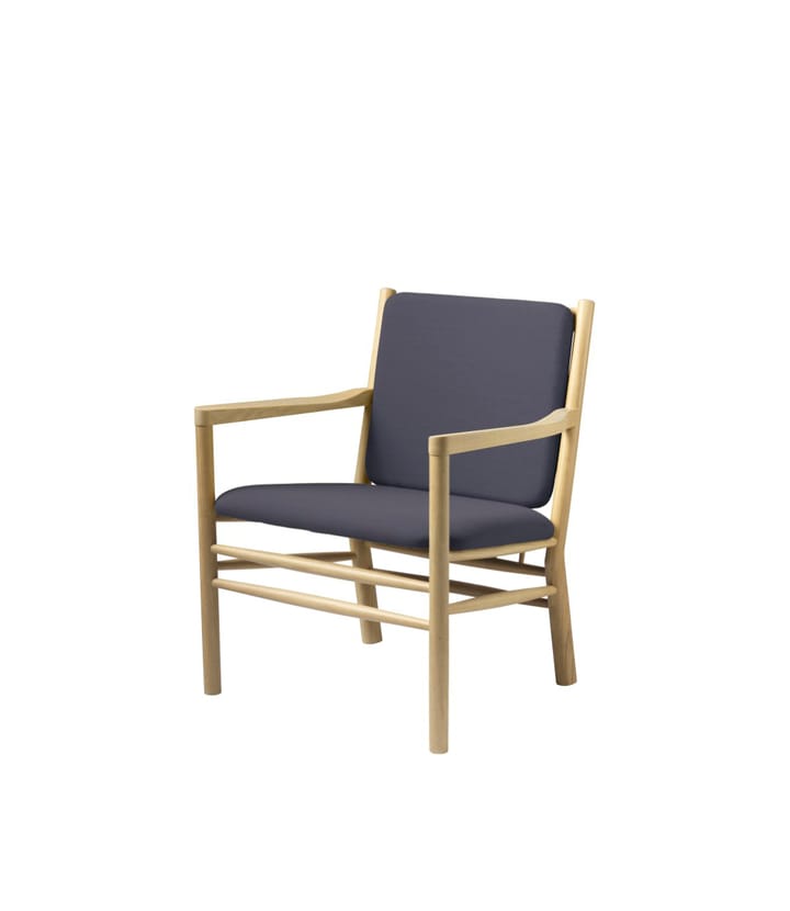 J147 Sessel, Oak nature lacquered-dark blue FDB Møbler