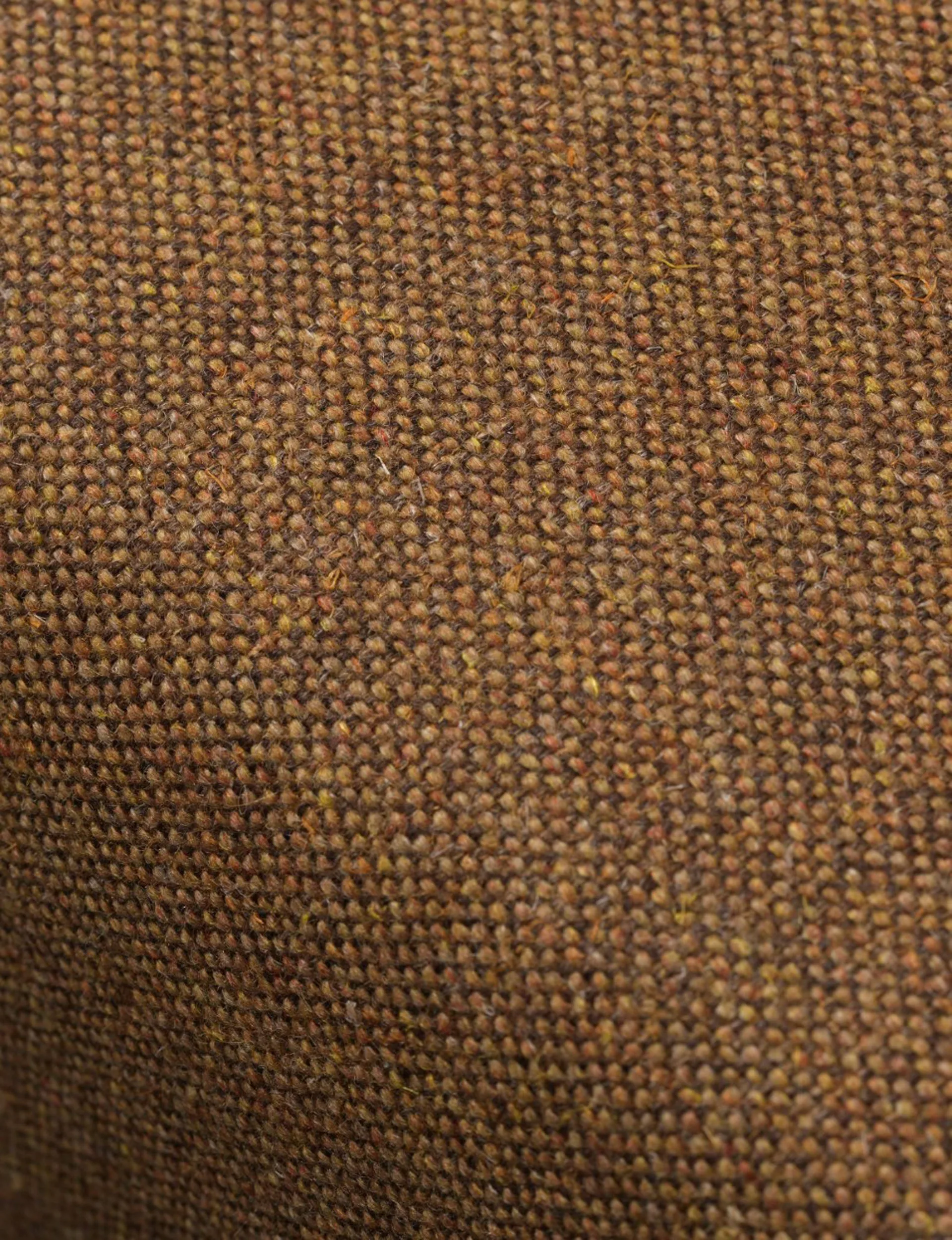 J149 Sofa, Stoff braun lackierte Eiche, 3-Sitzer FDB Møbler