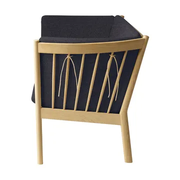 J149 Sofa - Stoff dunkelgrau-lackierte Eiche, 3-Sitzer - FDB Møbler