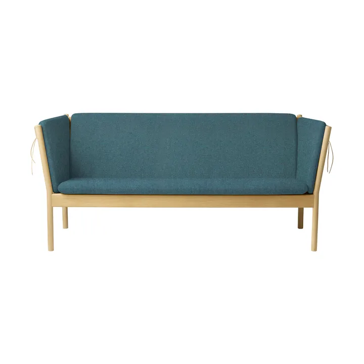 J149 Sofa - Stoff grün lackierte Eiche, 3-Sitzer - FDB Møbler