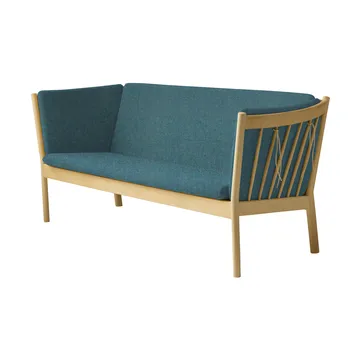 J149 Sofa - Stoff grün lackierte Eiche, 3-Sitzer - FDB Møbler
