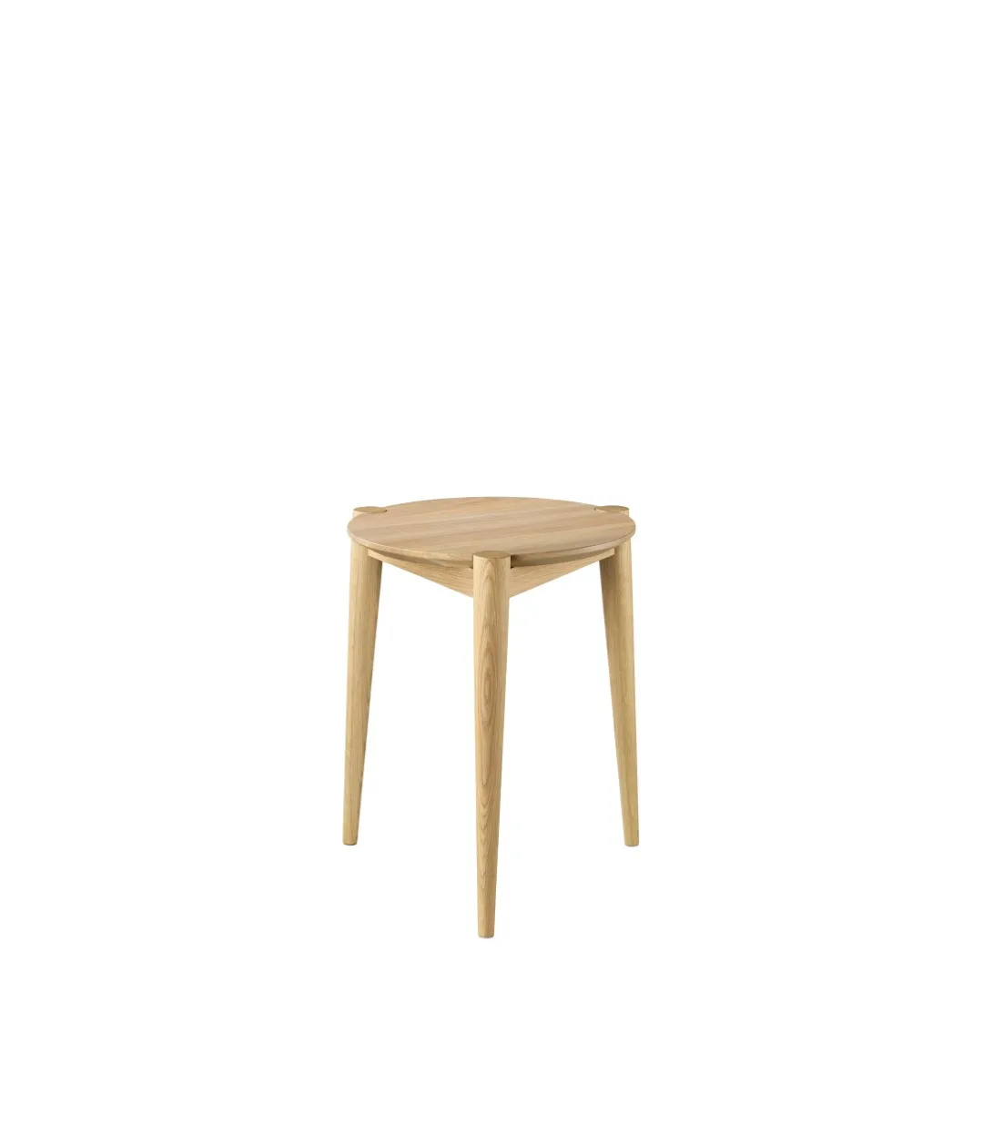 J160 Hocker 35 cm, Oak nature lacquered FDB Møbler