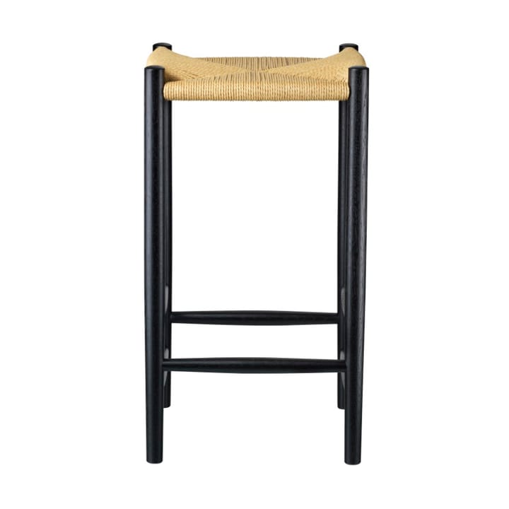 J164C Counter Squared Barhocker - Oak black painted-nature - FDB Møbler