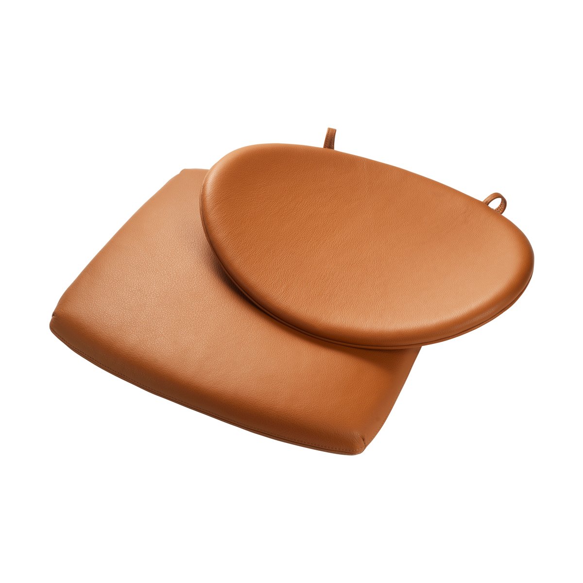 FDB Mobler J166 Jorna Sitzkissen Cognac leather | Skandinavisches Design | Sitzkissen & Stuhlkissen | Braun