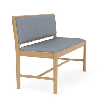 J176 Sønderborg Bank - Lackierte Eiche-ploegwool blue - FDB Møbler