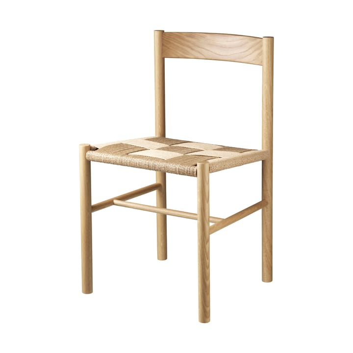 J178 Lønstrup Stuhl v2, Oak nature lacquered-papercord FDB Møbler