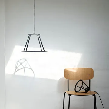 J182 Holmen Stuhl 4-teilig - Oak Furnier-black legs - FDB Møbler