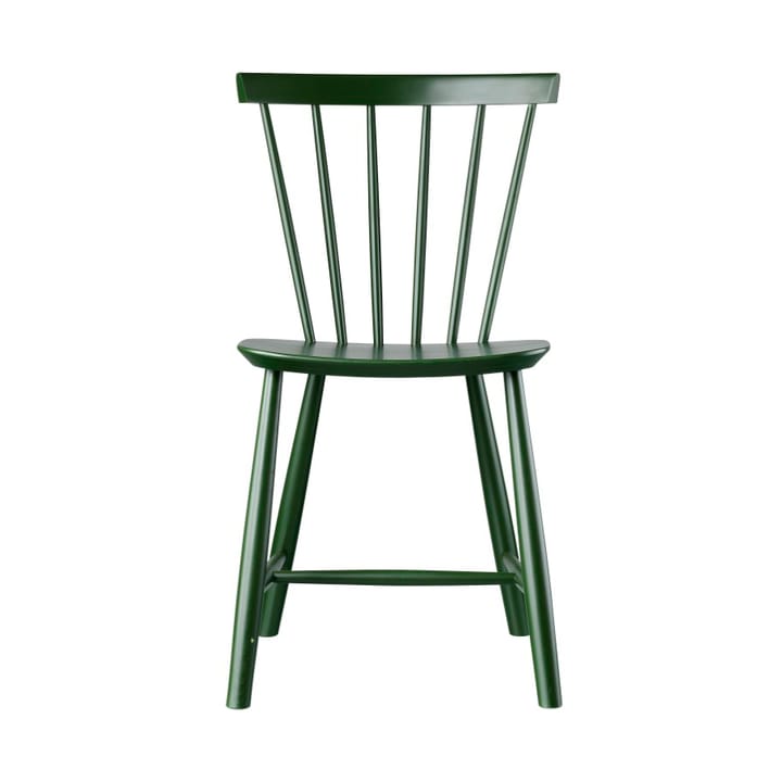 J46 Stuhl - Beech bottle green painted - FDB Møbler