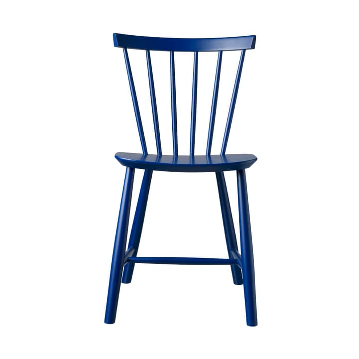 J46 Stuhl - Beech dark blue painted - FDB Møbler