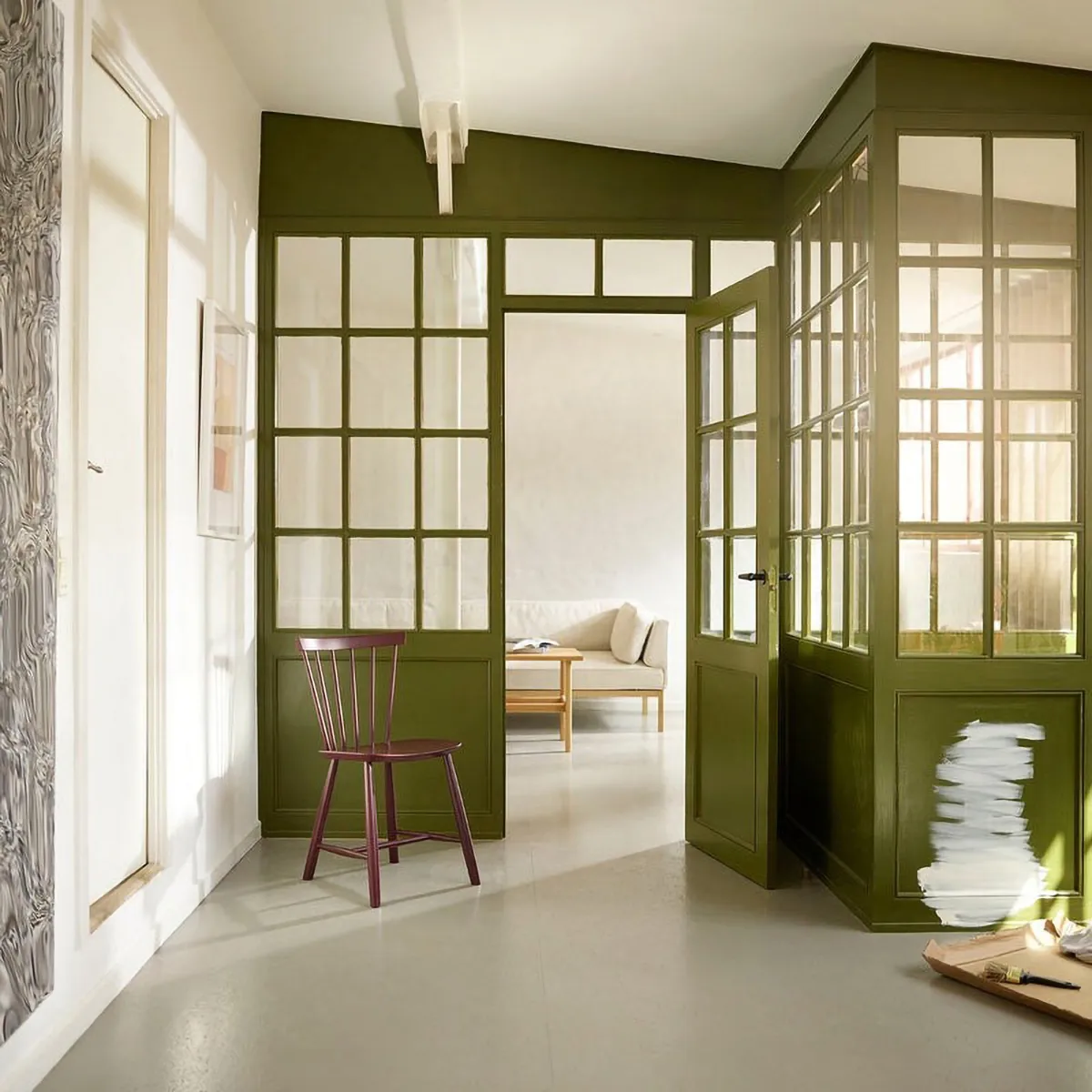 J46 Stuhl, Black red FDB Møbler