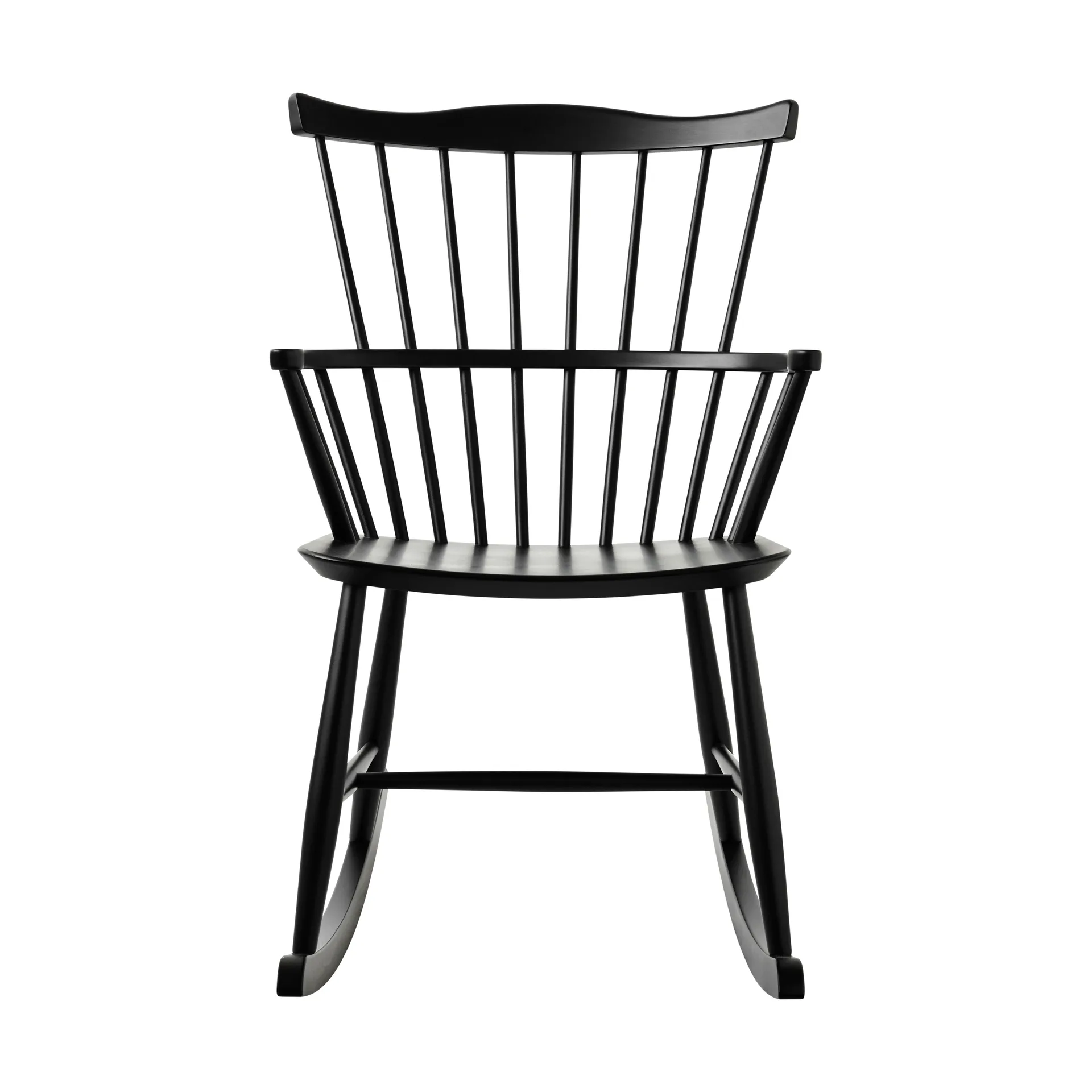 J52G Schaukelstuhl, Beech Ral 9005 FDB Møbler