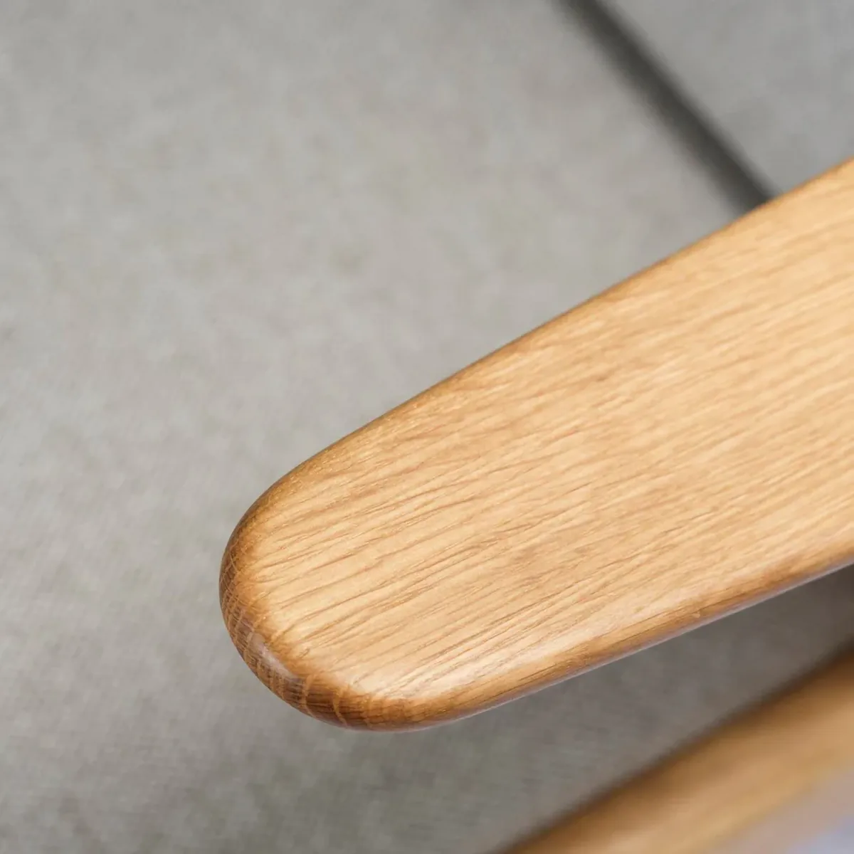 J53 Sessel, Oiled oak-light grey FDB Møbler