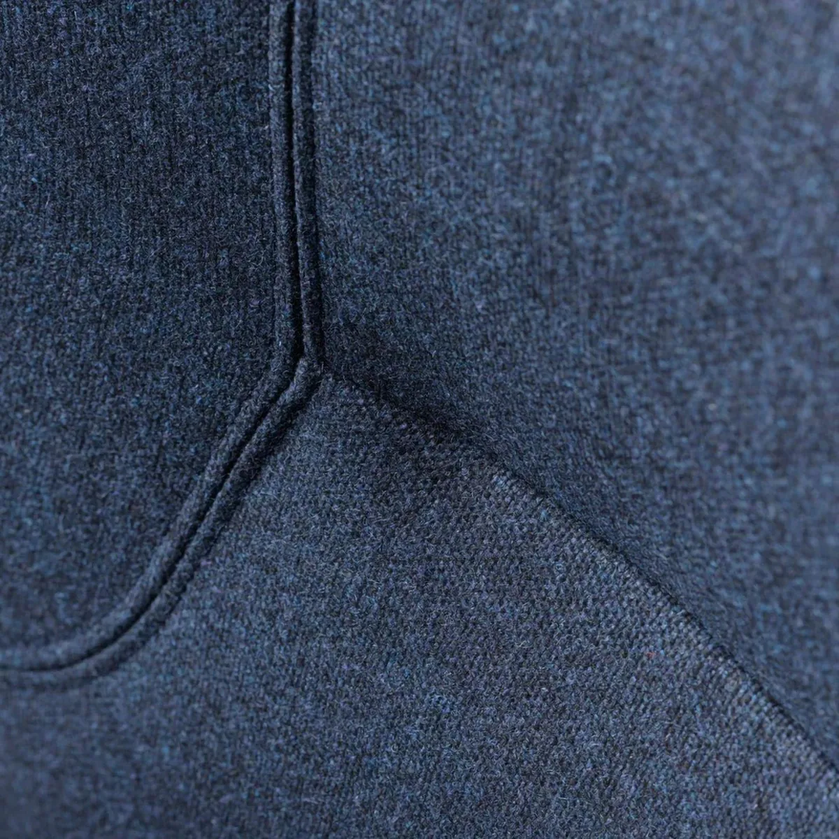 L35 Gesja Wing Chair Sessel, Dark blue-lacquered oak FDB Møbler