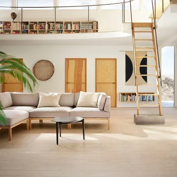 L37 7-9-13 Sofamodul Mittelteil 90 cm - Stone-lacquered oak - FDB Møbler