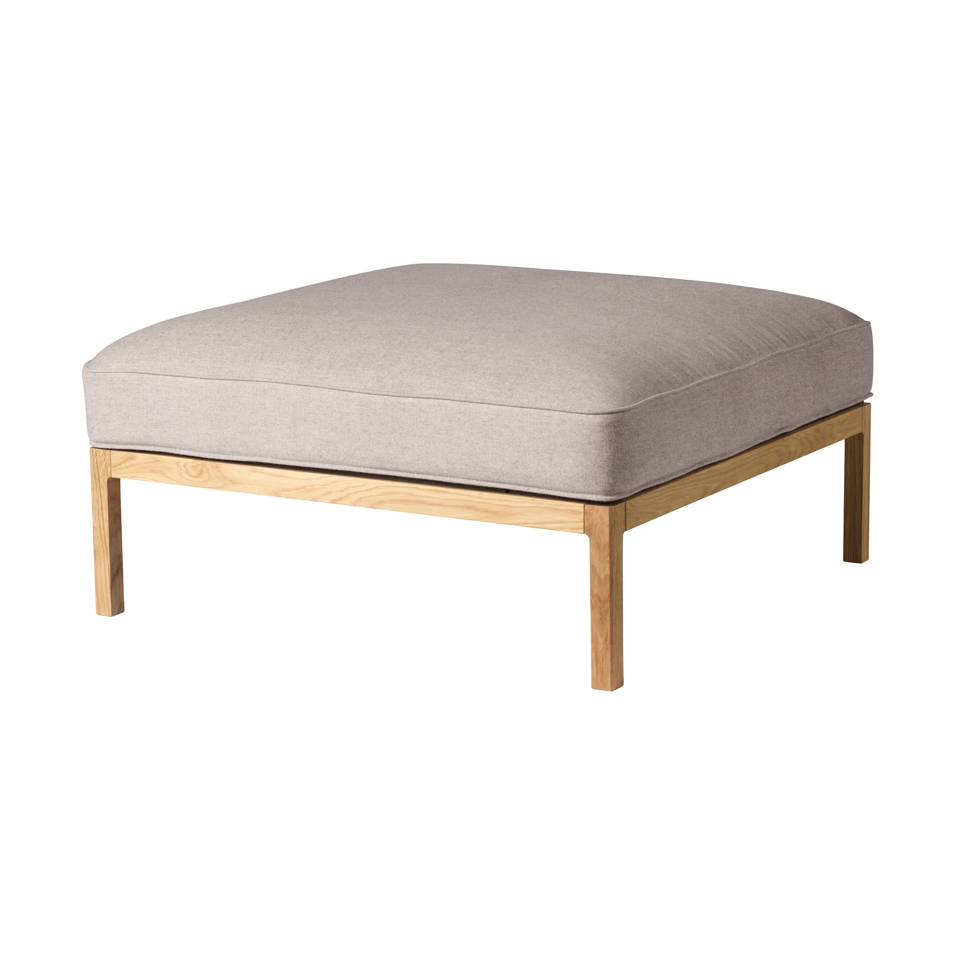 L37 7-9-13 Sofamodul Pouf 90 cm, Stone-lacquered oak FDB Møbler