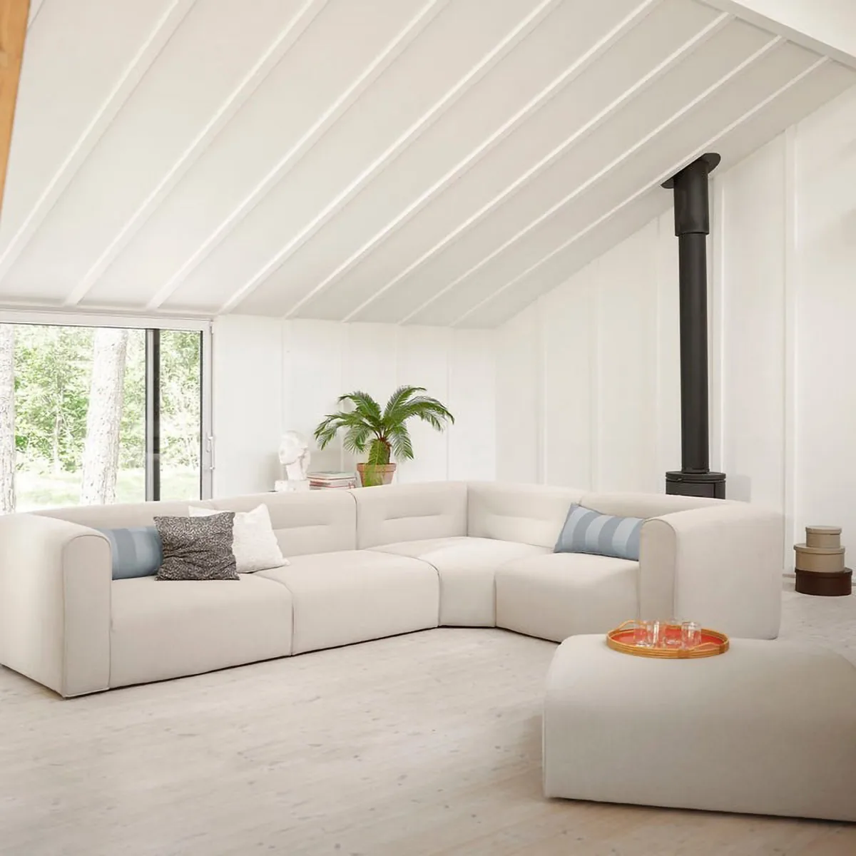 L44 Mols Sofa-Modul Mittelteil, Beige FDB Møbler