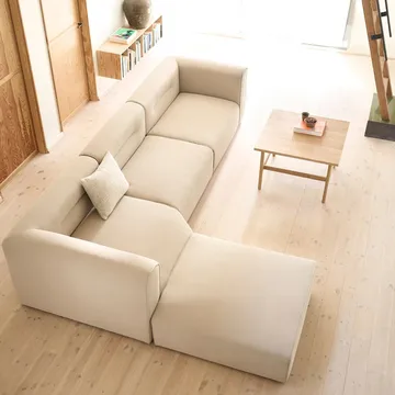 L44 Mols Sofa-Modul Pouf - Beige - FDB Møbler