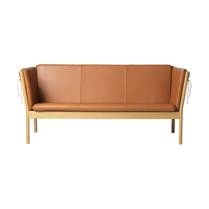 L45 MK154 Sofa - Lackierte Eiche-Leder Cognac - FDB Møbler