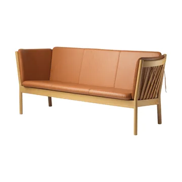 L45 MK154 Sofa - Lackierte Eiche-Leder Cognac - FDB Møbler