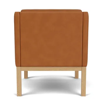 L46 MK155 easy chair Sessel - Lackierte Eiche-Leder Cognac - FDB Møbler