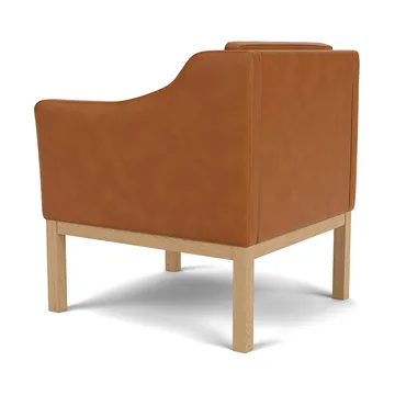 L46 MK155 easy chair Sessel - Lackierte Eiche-Leder Cognac - FDB Møbler