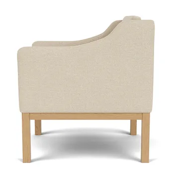 L46 MK155 easy chair Sessel - Lackierte Eiche-Stoff beige - FDB Møbler