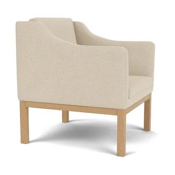 L46 MK155 easy chair Sessel - Lackierte Eiche-Stoff beige - FDB Møbler