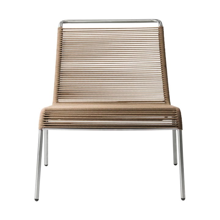 M20L Teglgaard Lounge Cord Chair Lounge-Stuhl - Brown mixed-stainless steel - FDB Møbler