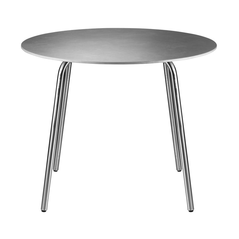 FDB Møbler M21 Teglgård Gartentisch Ø90 cm Stone-stainless steel