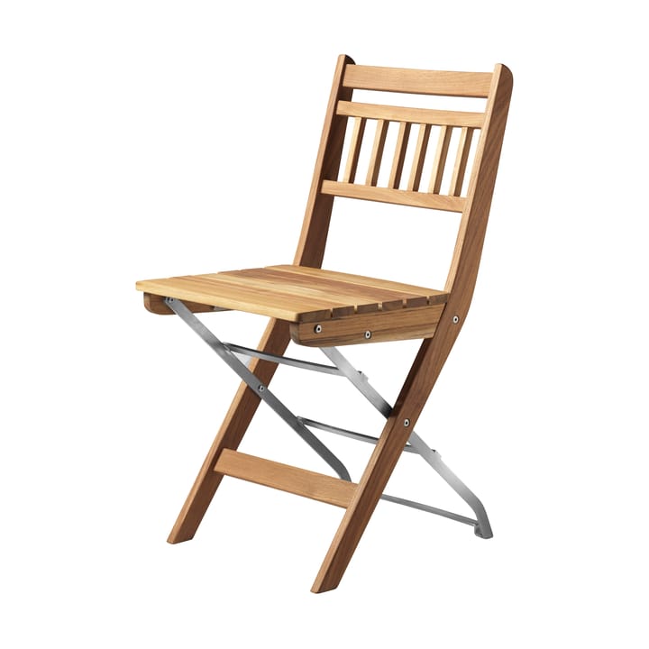 M23 Lilleø Balkonstuhl - Teak-rostfreier Stahl - FDB Møbler