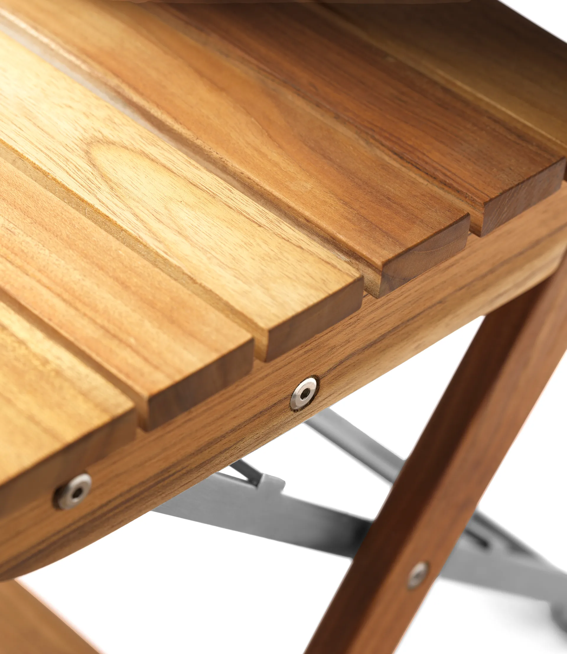 M23 Lilleø Balkonstuhl, Teak-rostfreier Stahl FDB Møbler