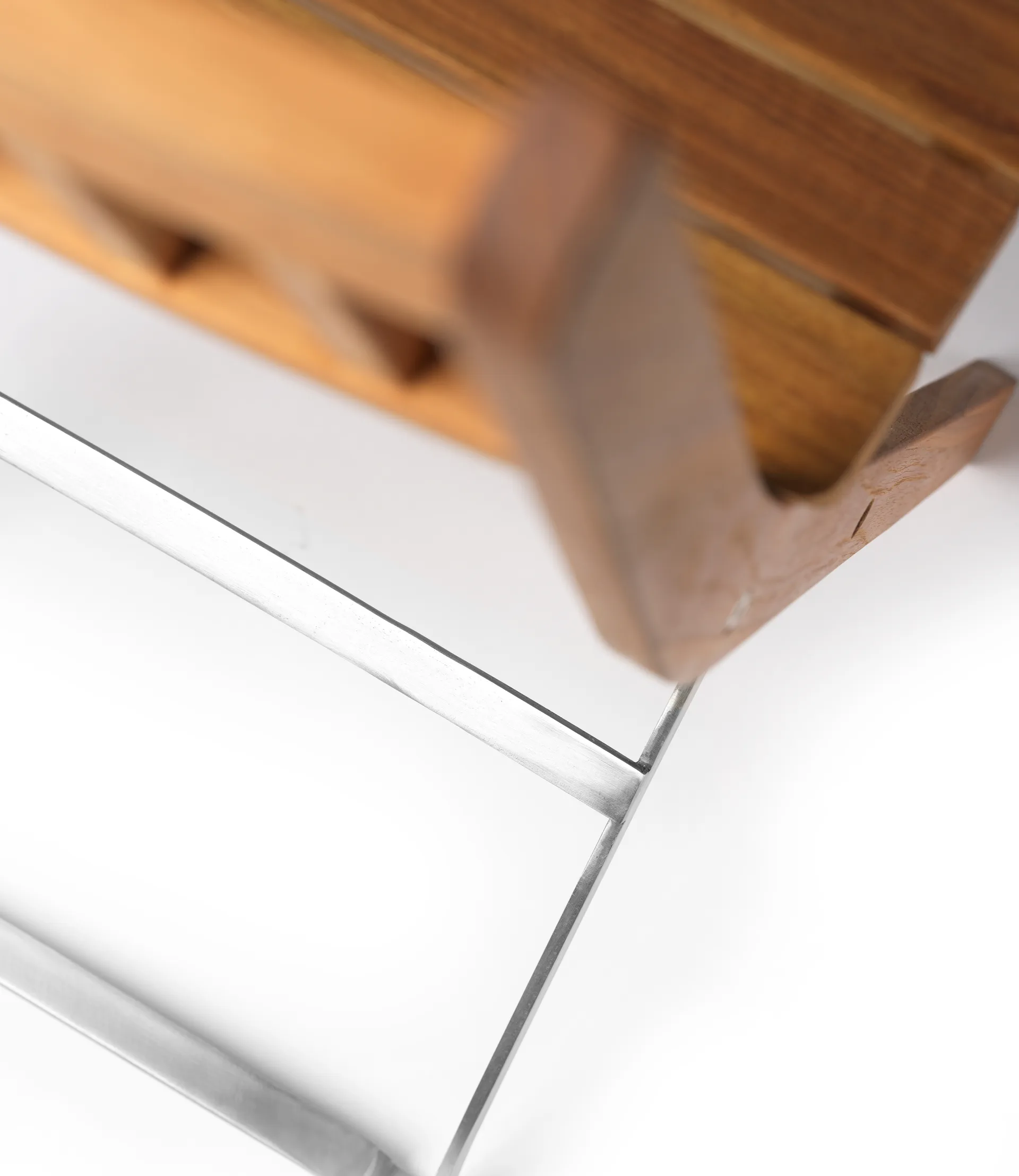 M23 Lilleø Balkonstuhl, Teak-rostfreier Stahl FDB Møbler