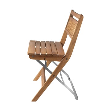 M24 Lilleø Balkonsitzbank - Teak-rostfreier Stahl - FDB Møbler