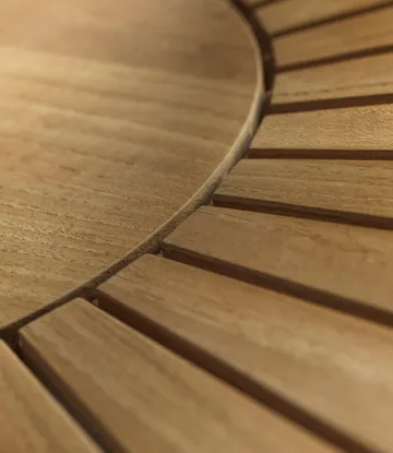 M27 Sammen Gartentisch Ø120 cm - Teak solid oiled - FDB Møbler