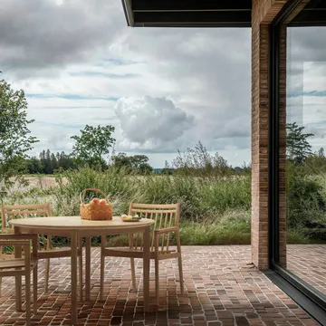 M27 Sammen Gartentisch Ø120 cm - Teak solid oiled - FDB Møbler