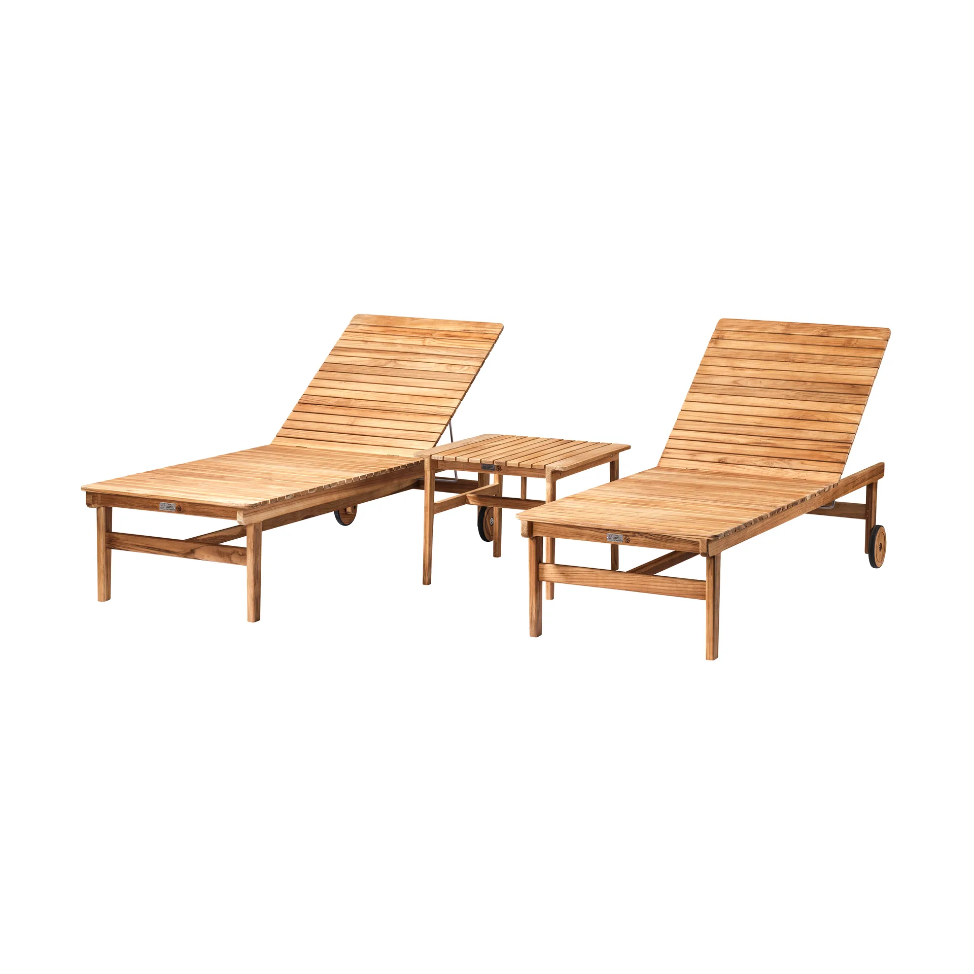 M8 Sammen Sonnenliege, Teak-nature oiled FDB Møbler